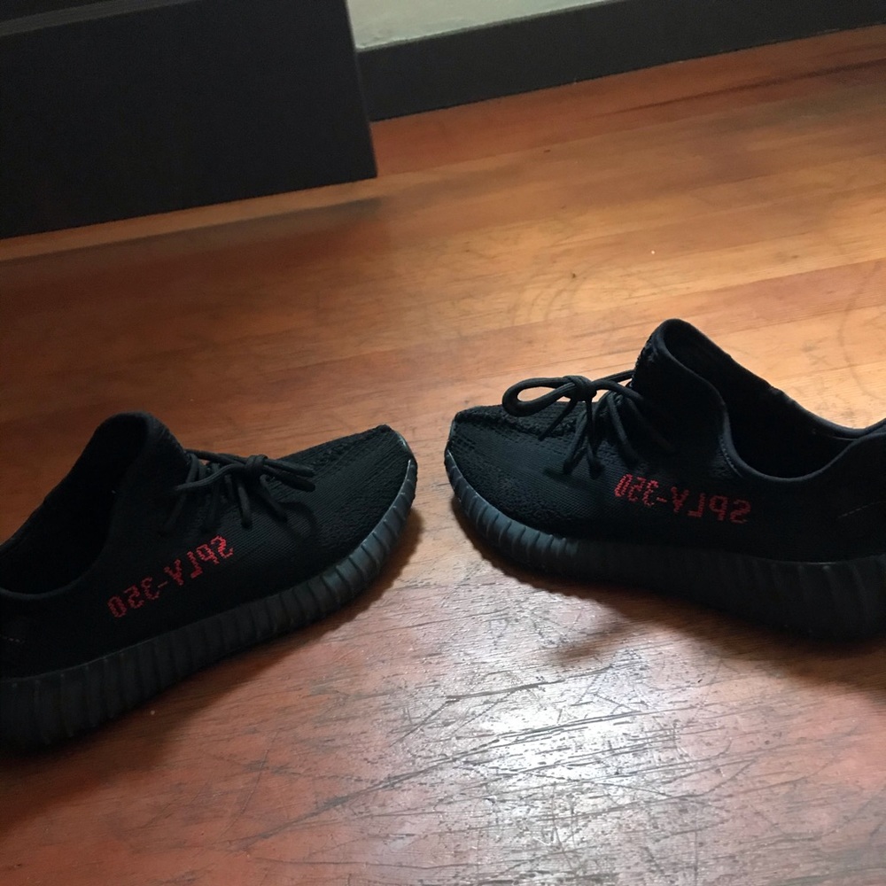 Men’s Adidas Yeezy Boost 350 V2 Black and Red